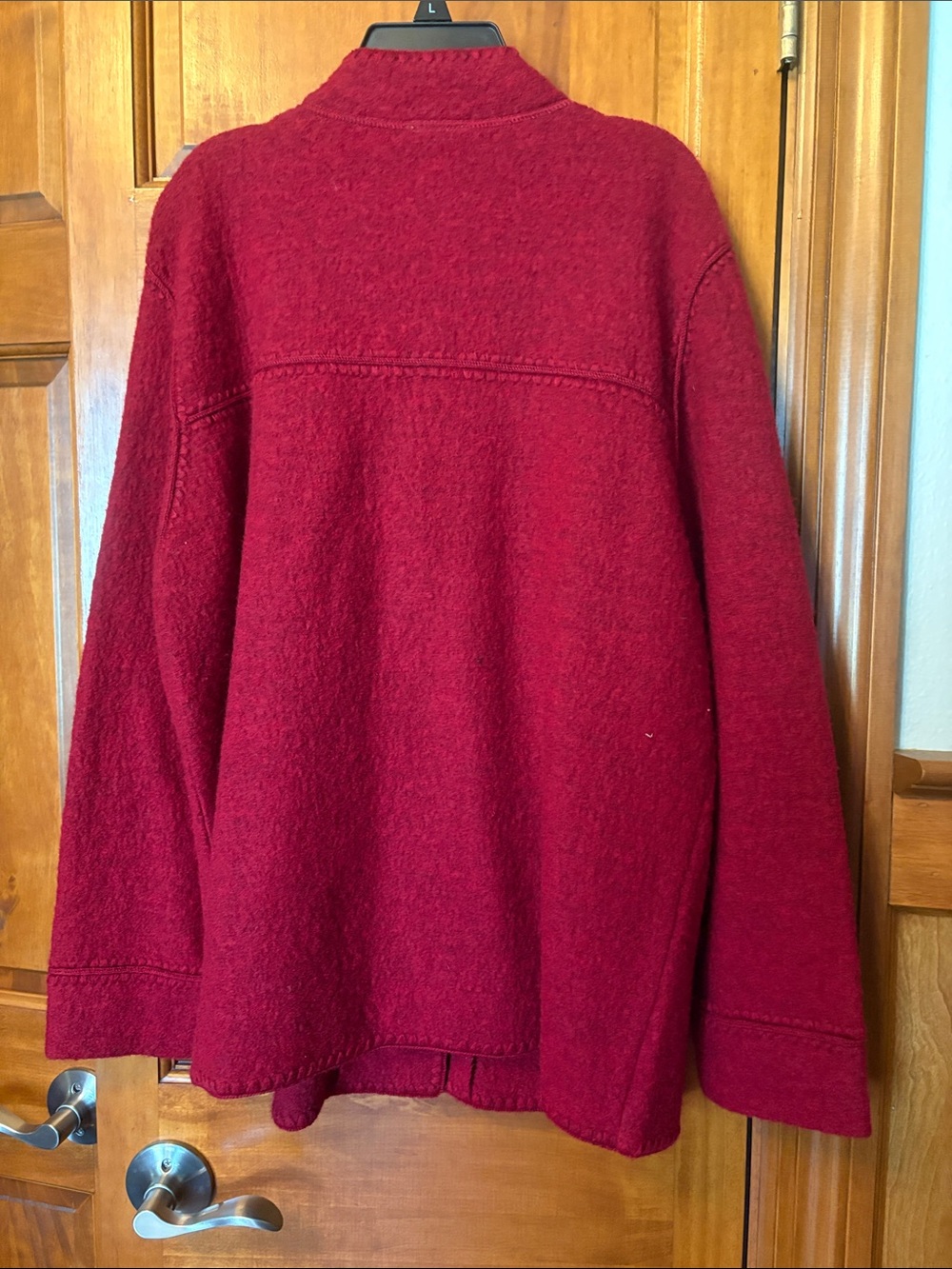 Ruby Rd. Deep Berry Wool Coat - Picture 4 of 4
